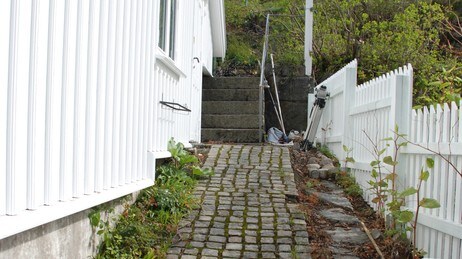 Inngangspartiet (Foto: Agnete Bjelland Tjøm/NRK) Inngangspartiet (Foto: Agnete Bjelland Tjøm/NRK)