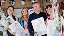 Eirik Kleiven, Ellen Wesche Guttormsen, Harald Eraker og Lisbeth Fauske Løland (Foto: Nadia Frantsen/NRK)