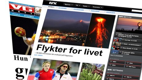 VG Nett og NRK.no (Skjermdump) VG Nett og NRK.no (Skjermdump)