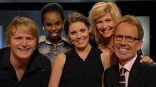Askil Holm, Noora Noor, Julie Dahle Aagård, Torhild Sivertsen og Ivar (Foto: Erik Dyrhaug/NRK) Askil Holm, Noora Noor, Julie Dahle Aagård, Torhild Sivertsen og Ivar (Foto: Erik Dyrhaug/NRK)
