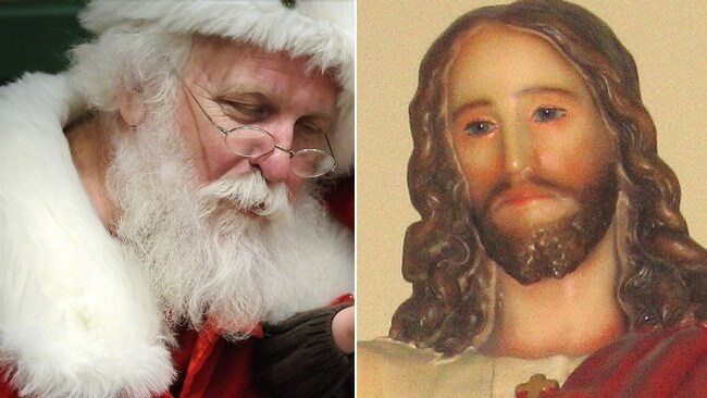 Julenissen og Jesus (Montasje) (Foto: Dave Schwarz/Helge Helgheim) Julenissen og Jesus (Montasje) (Foto: Dave Schwarz/Helge Helgheim)