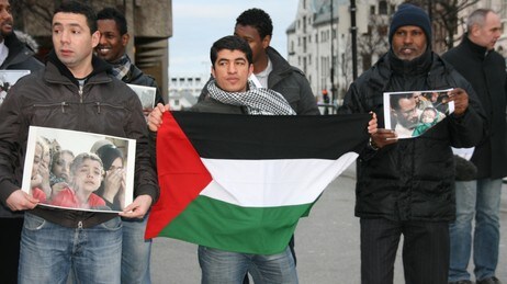 Palestina demonstrasjon Ålesund (Foto: Terje Reite/NRK)