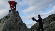 Trond Børsting og NRK-fotograf Frode Bjarkø (Foto: Trond Børsting) Trond Børsting og NRK-fotograf Frode Bjarkø (Foto: Trond Børsting)