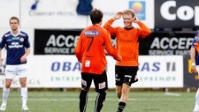 Sarpsborgs Jo Nymo Matland jubler (Foto: Lien, Kyrre/Scanpix)