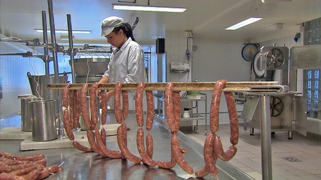 Pølsemaker (Foto: Anne Heidi Røstad/NRK)
