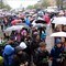 Det er anslaått at omlag 300 mennesker sang Barn av Regnbuen i Drammen på torsdag.