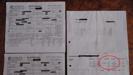 Kvittering (Foto: Christine Svendsen/NRK) Kvittering (Foto: Christine Svendsen/NRK)