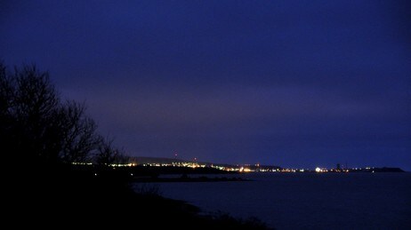 Vadsø i mørketid (Foto: Fredrik Norum/NRK)