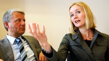 Dagfinn Høybråten og Inger Lise Hansen (Foto: Johansen, Erik/SCANPIX)