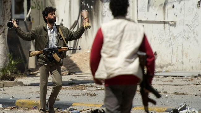 Kaostisk situasjon i Misrata (Foto: ODD ANDERSEN/Afp) Kaostisk situasjon i Misrata (Foto: ODD ANDERSEN/Afp)