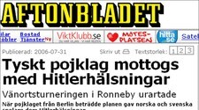 Faksimile av nettsida til Aftonbladet (Foto: NRK)