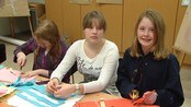 Moss kulturskole tolker Munch - Barna ved Moss kulturskole tolker Munch-malerier. 