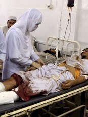 Pakistansk mann såret i selvmordsangrep (Scanpix/AP)