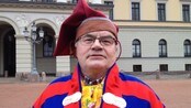Ivar Utsi møter kongen - Ivar Utsi fikk møte Kong Harald V. Han fortalte om sin tid på internat, da han ikke fikk bruke morsmålet sitt.
