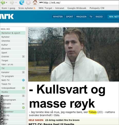 tobais (Foto: Faksimile fra NRK.no) tobais (Foto: Faksimile fra NRK.no)