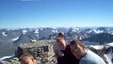 Matpause på toppen av Norge. Hva mer kan man ønske seg på en skyfri sommerdag?