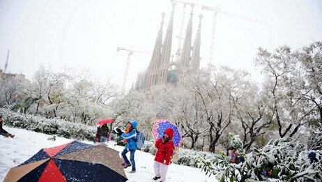 Sagrada Familia i snkaos (Foto: David Ramos/Scanpix/AP)