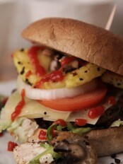 Sunn hamburger (Foto: Jens Blom/NRK) Sunn hamburger (Foto: Jens Blom/NRK)