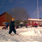 Sigrun og Leiv Ole på Rønningen i Bymarka i Trondheim