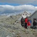 Klare for å gå over breen fra Fonnabu til Holmaskjer.