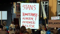 UNIO-streikemøte på Torvet i Trondheim (Foto: Hans H. Bjørstad) UNIO-streikemøte på Torvet i Trondheim (Foto: Hans H. Bjørstad)
