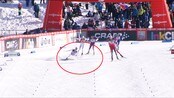 Her mister Edin semifinale-billetten - Johan Edin falt i oppspurten og mistet dermed semifinale-billetten. Morilov endte dermed på en andreplass. kommentatorer: Jann Post og Torgeir Bjørn