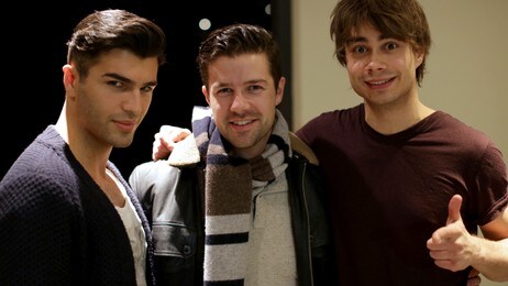 Tooji, Didrik Solli-Tangen og Alexander Rybak (Foto: Hege Bakken Riise/NRK) Tooji, Didrik Solli-Tangen og Alexander Rybak (Foto: Hege Bakken Riise/NRK)