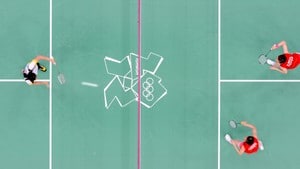 OL i London - badminton: Finale double Kina - Danmark, menn 05.08.2012