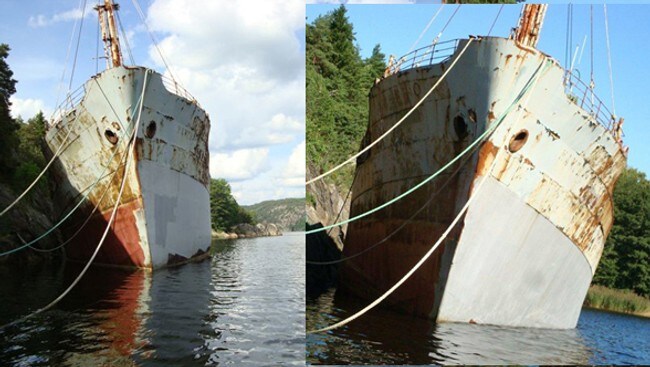 MS Hamen (Foto: Foto privat/montasje NRK/NRK)