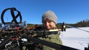 En halvtime i Oslo-ulvenes liv - Med denne flygende farkosten har NRKs Ut i naturen vært på sporet av Osloulvene.