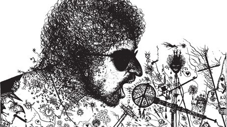 'Bob Dylan synger' (Foto: Oddvar Torsheim (grafisk))