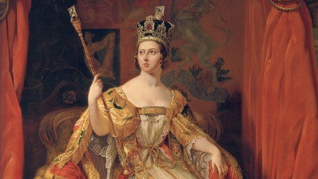 Dronning Victoria malt av Sir George Hayter etter en origial fra 1838 (utsnitt). (Foto: National Portrait Gallery) Dronning Victoria malt av Sir George Hayter etter en origial fra 1838 (utsnitt). (Foto: National Portrait Gallery)