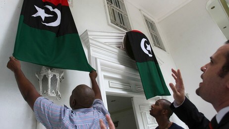 Den libyske ambassaden i Manila (Foto: BULLIT MARQUEZ/Ap) Den libyske ambassaden i Manila (Foto: BULLIT MARQUEZ/Ap)
