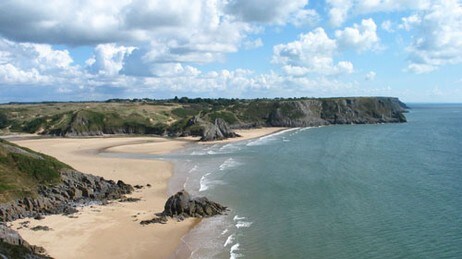 Three Cliffs Bay på halvøya Gower i Syd-Wales. (Foto: Jamie O'Shaughnessy) Three Cliffs Bay på halvøya Gower i Syd-Wales. (Foto: Jamie O'Shaughnessy)