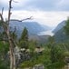 Innerste del av Tysfjord eller Hellemofjorden, her er Norge på sitt smaleste.