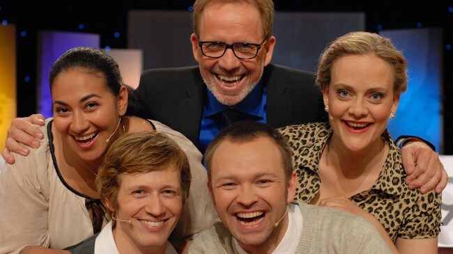 Sarah Natasha Melbye, Kim A. Wifladt, Ivar, John Brungot og Henriette Steenstrup (Foto: Erik Dyrhaug/NRK) Sarah Natasha Melbye, Kim A. Wifladt, Ivar, John Brungot og Henriette Steenstrup (Foto: Erik Dyrhaug/NRK)