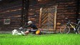 En vakker plass i Mølmannsdalen der man kan slappe litt av med en god nistepakke før en sykler videre.