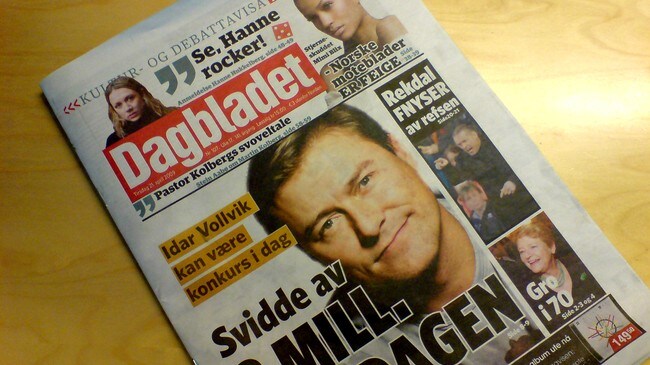 Dagbladet 21. april (Foto: Arkivfoto: Anne Linn Ensby/NRK)