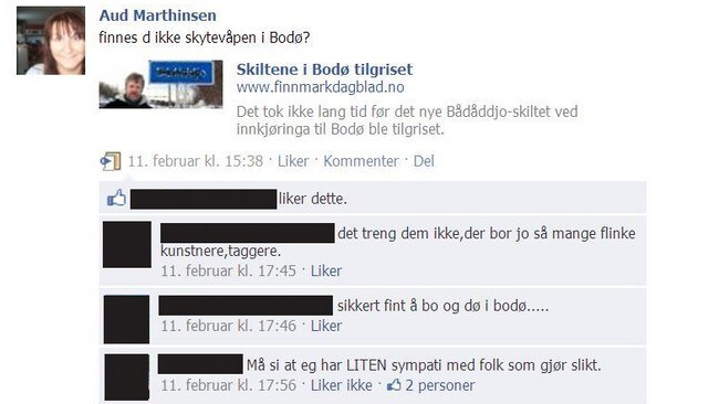 Aud Helene Marthinsen, Facebook (Foto: Skjermdump/Facebook/NRK) Aud Helene Marthinsen, Facebook (Foto: Skjermdump/Facebook/NRK)