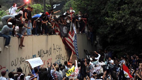 Protest i Kairo mot Muhammed-film (Foto: -/Afp)