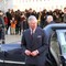 Prins Charles ankommer Nobels Fredssenter sammen med kong Harald. 