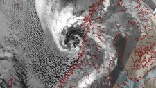 Uværet Vera (Foto: Meteorologisk institutt (C))