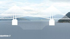 Storfjordkryssinga alt. 3 (Foto: Storfjordsambandet ASA) Storfjordkryssinga alt. 3 (Foto: Storfjordsambandet ASA)
