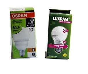Compact fluorescent lamps from Osram and Luxram Compact fluorescent lamps from Osram and Luxram