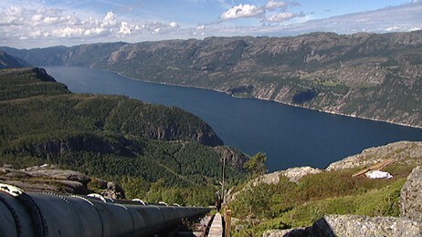 Trapper fra Flørli i Lysefjorden (Foto: Thomas Ystrøm/NRK)
