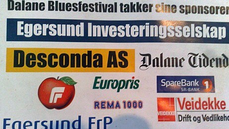Frp-sponsing (Foto: Øystein Ellingsen/NRK) Frp-sponsing (Foto: Øystein Ellingsen/NRK)
