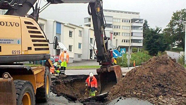 Dårlig avløpsnett i Halden (Foto: Kjell-Olav Nordberg/NRK) Dårlig avløpsnett i Halden (Foto: Kjell-Olav Nordberg/NRK)