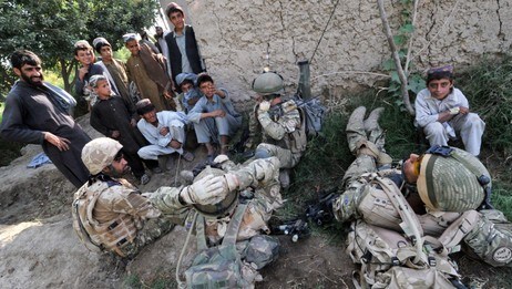 Britiske soldater i Helmand-provinsen, Afghanistan (Foto: BAY ISMOYO/Afp)