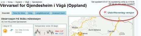 Utskriftsvenleg versjon av yr.no 
