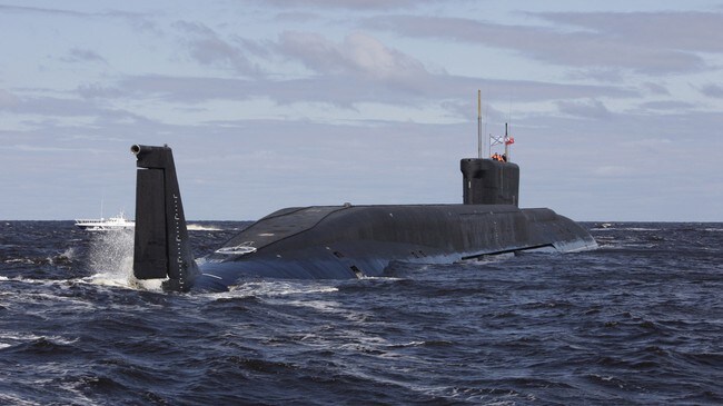 Russisk atomubåt (Foto: Alexander Zemlianichenko/Scanpix)